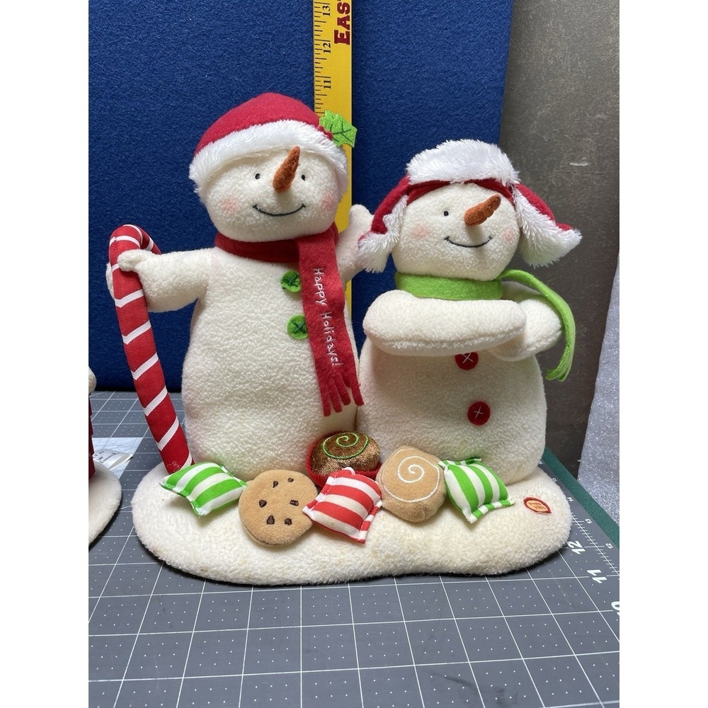 Hallmark 2008 Jingle Pals Singing & Dancing Snowman Plush Duo Tested